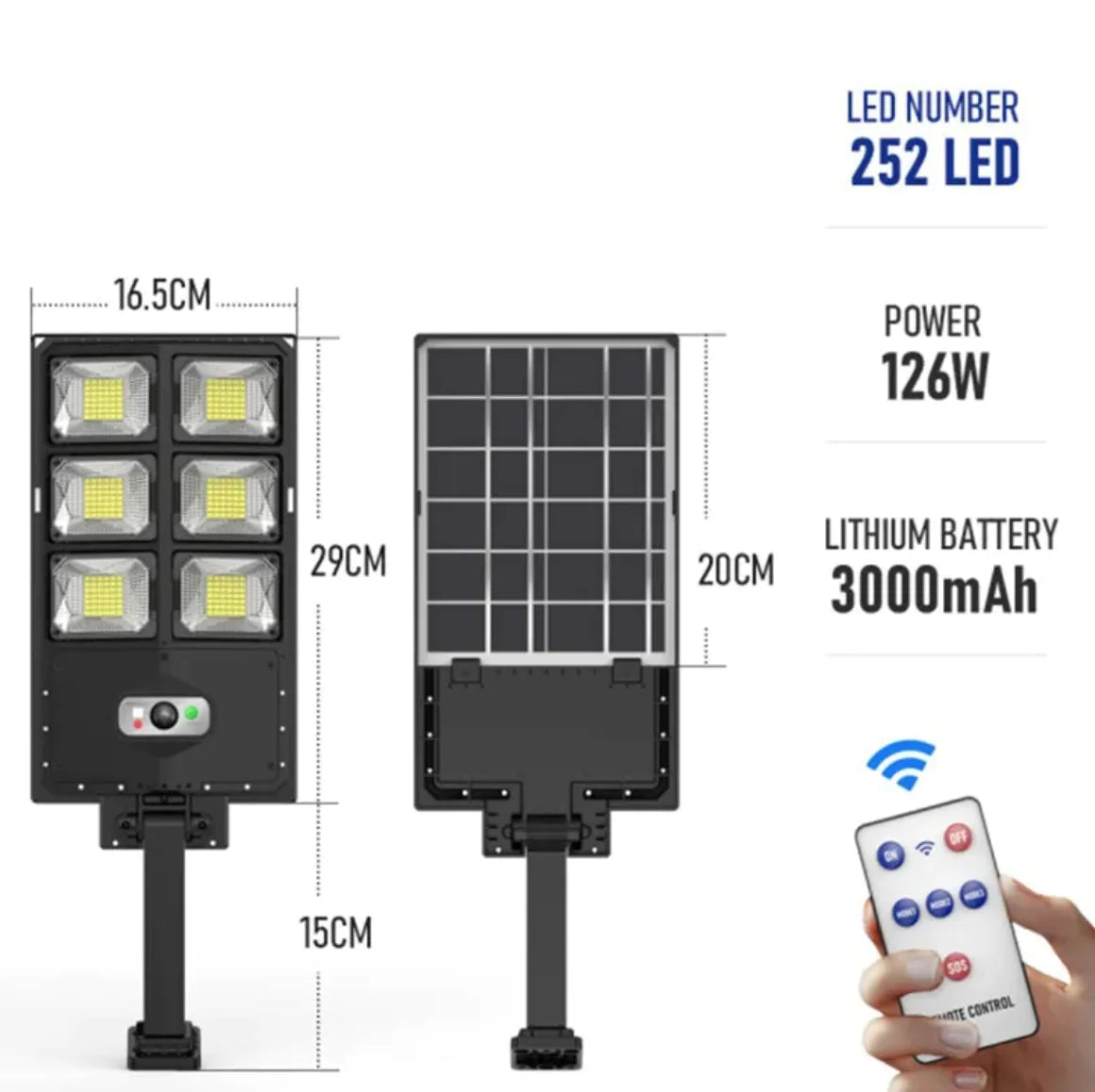 New Solar Double Row Street Light - 888