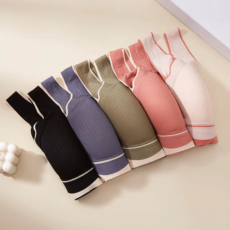 Plus Size Seamless Wireless Sports Sleep Bra for Women - Lingerie