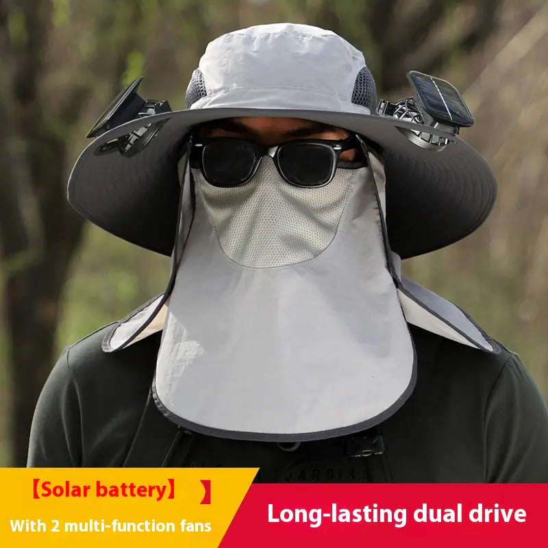 Solar Fan Outdoor Sun Hat - 888