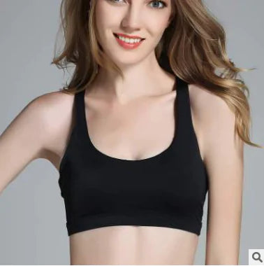 Cross Back Sports Bra - No Wire Yoga Running Tank - Lingerie