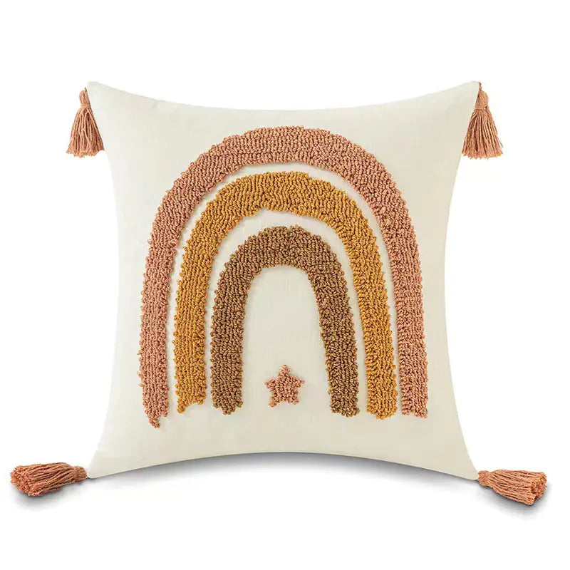 Tufted Loop Pillow Cover for Hotel and Homestay Decor