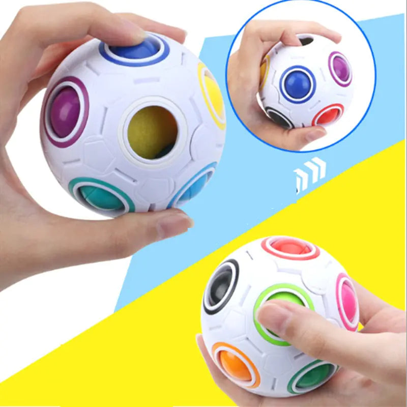 Rainbow Cube Ball Stress Toy - 888