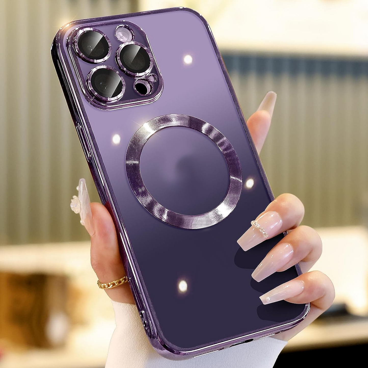 For Apple iPhone 14 13 12 11 Pro Max Case Mag Safe Magnetic Camera Lens Cover - Us seller