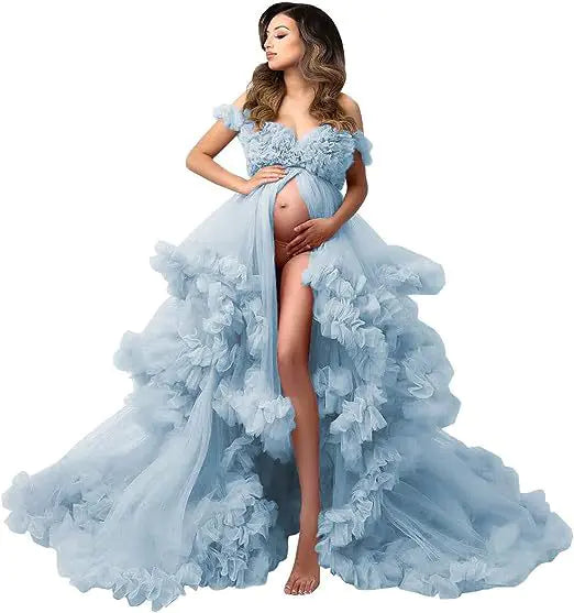 New Cross-Border Maternity Sheer Dress for Photography - 888