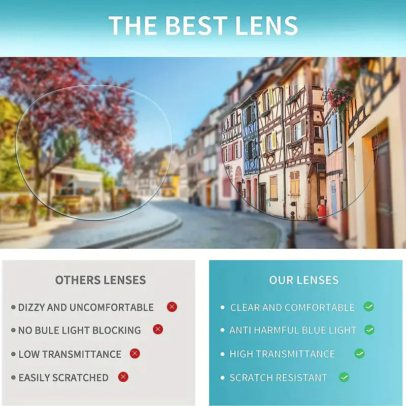 4 Pairs Mens Women Spring Hinge Round Horn Power Oval Reading Reader Glasses 1-4