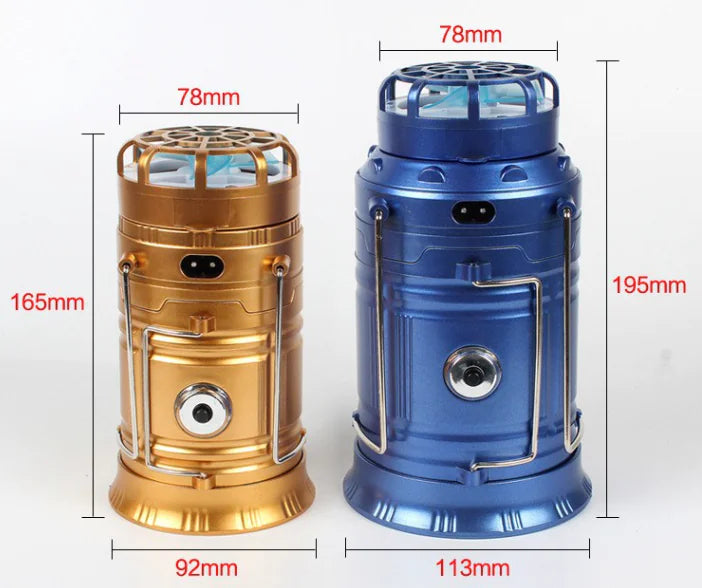 Outdoor Camping Gear: Long-lasting Lantern & Solar Fan - 888