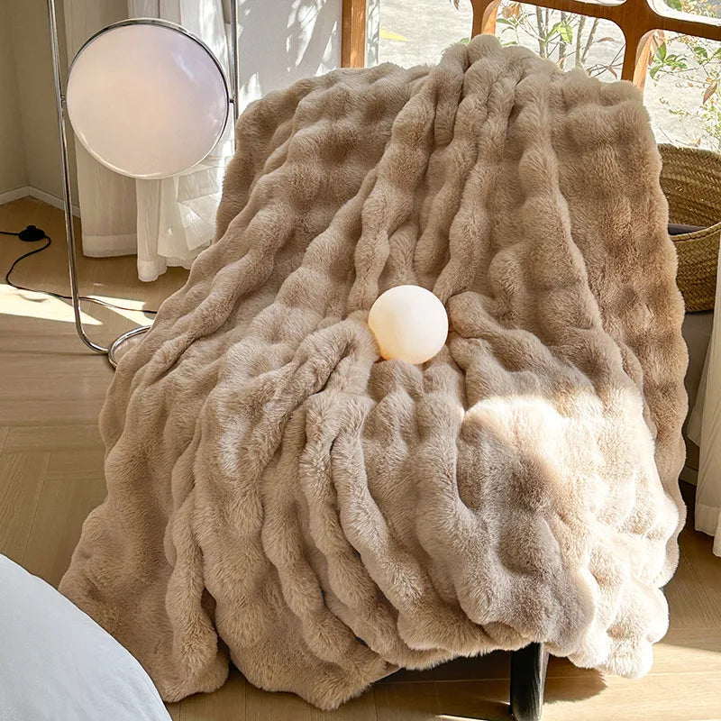 🐰❄️ Rex Rabbit Velvet Blanket