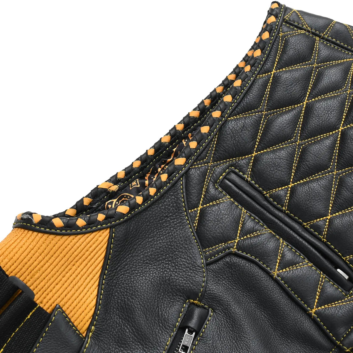 Tactical Emerald Men’s Motorcycle Leather Vest