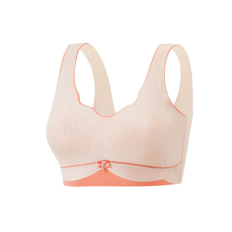 Plus Size Seamless Wireless Sports Sleep Bra for Women - Lingerie