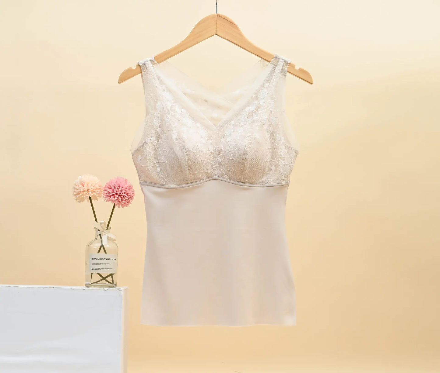 Lace French Bra for Women - Wireless and Supportive - Lingerie