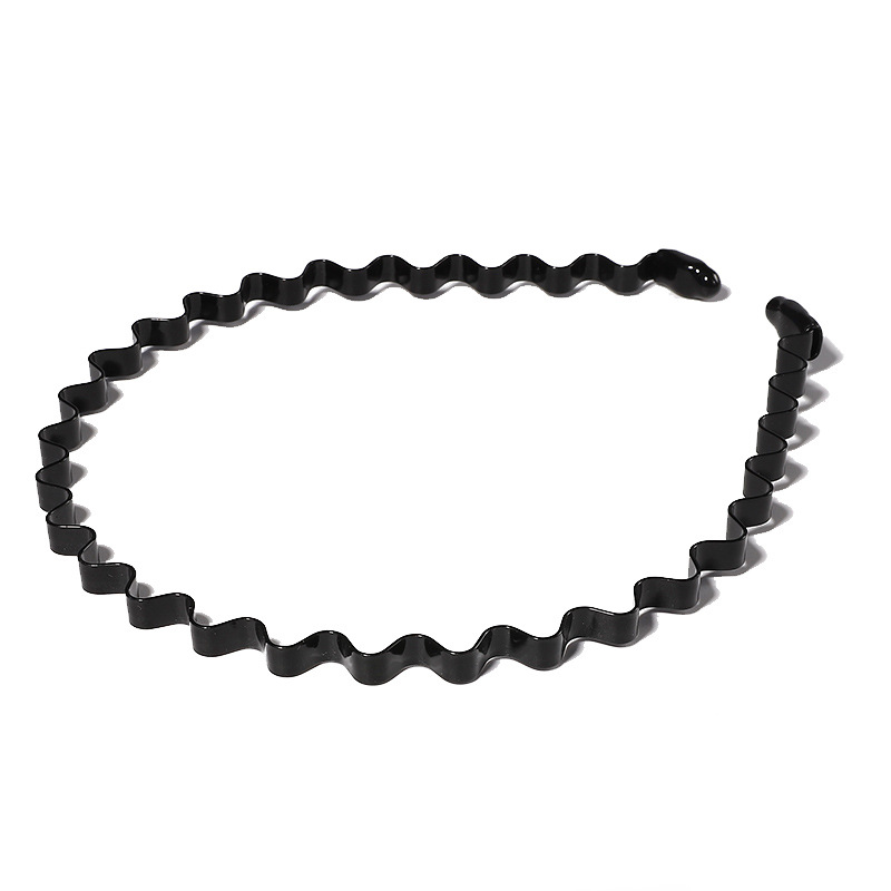 6Pcs Metal Hair Headband Wave Style Hoop Band Comb Sports Hairband Men Women US seller