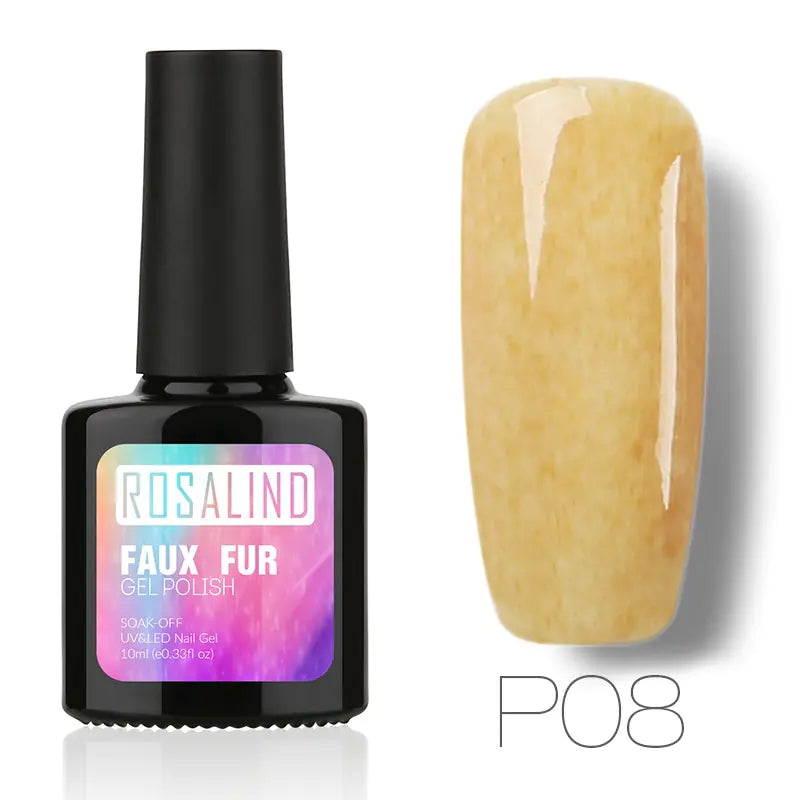 10ML Nail Polish with Faux Fur Finish for Nail Art