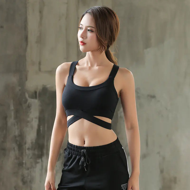 Cross Back Sports Bra for Running - Lingerie