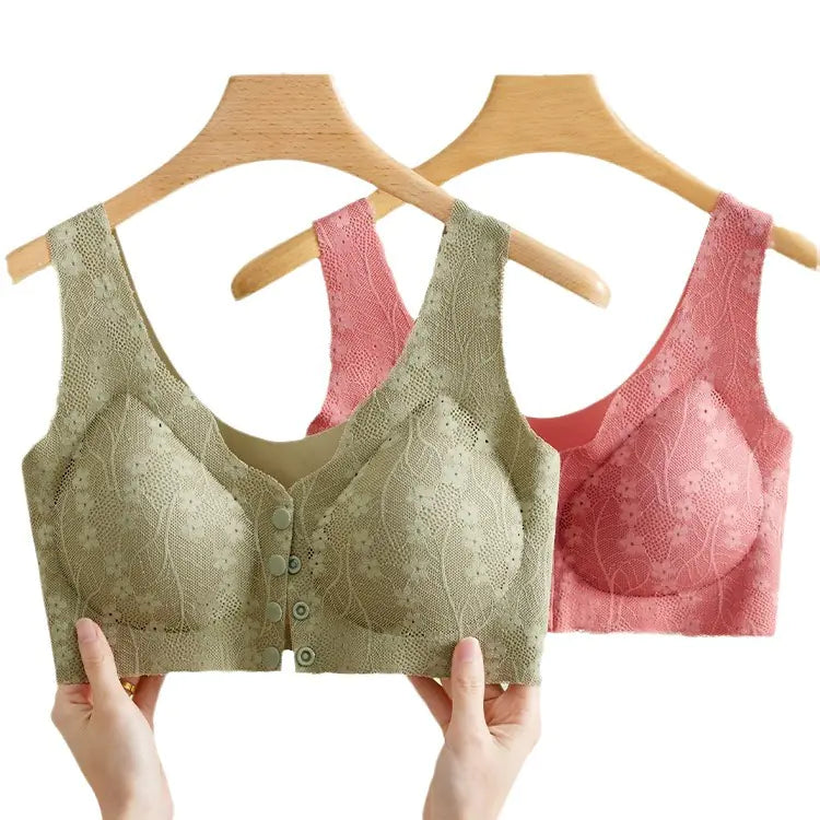 Seamless Front Closure Bra for Older Women (Plus Size) - Lingerie
