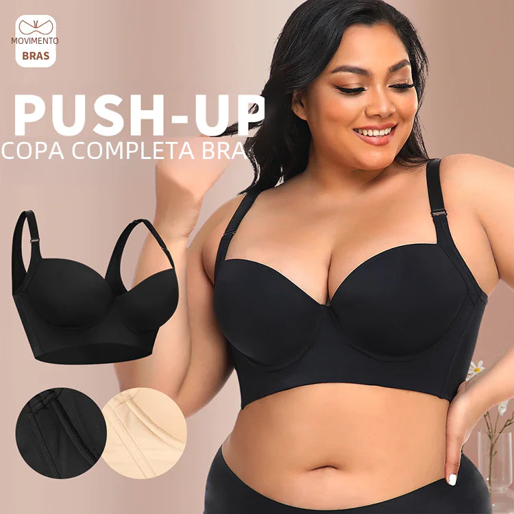 Seamless Sports Bra with Shaping Back Design (Plus Size) - Lingerie