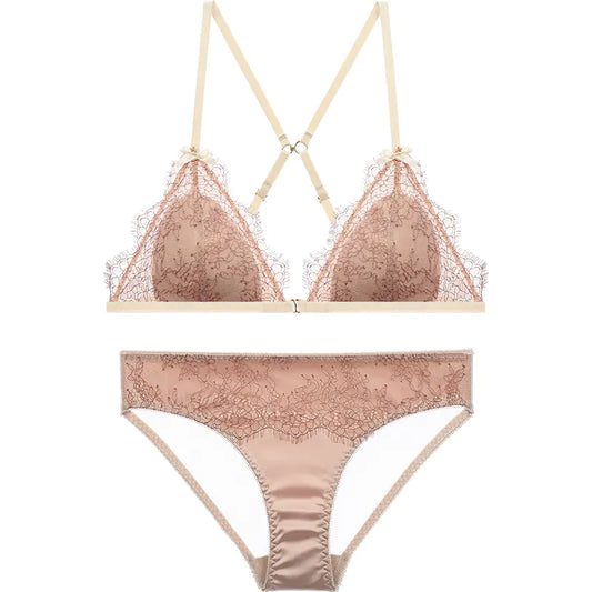 Lace Wireless French Bra for Women by BOTHYOUNG - Lingerie