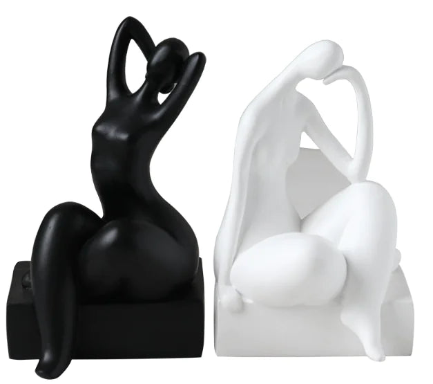 Modern Minimalist Bookends Figurine for Home & Office