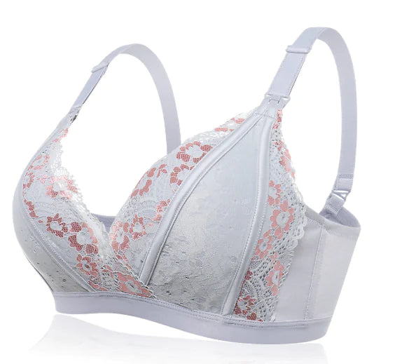 Lace Button Nursing Bra - Lingerie