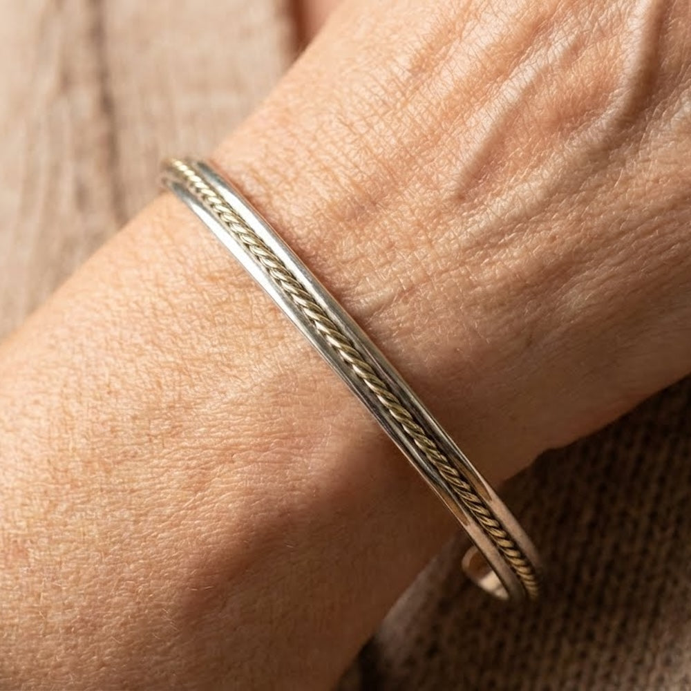 Mixed Metals Stackable Bracelet