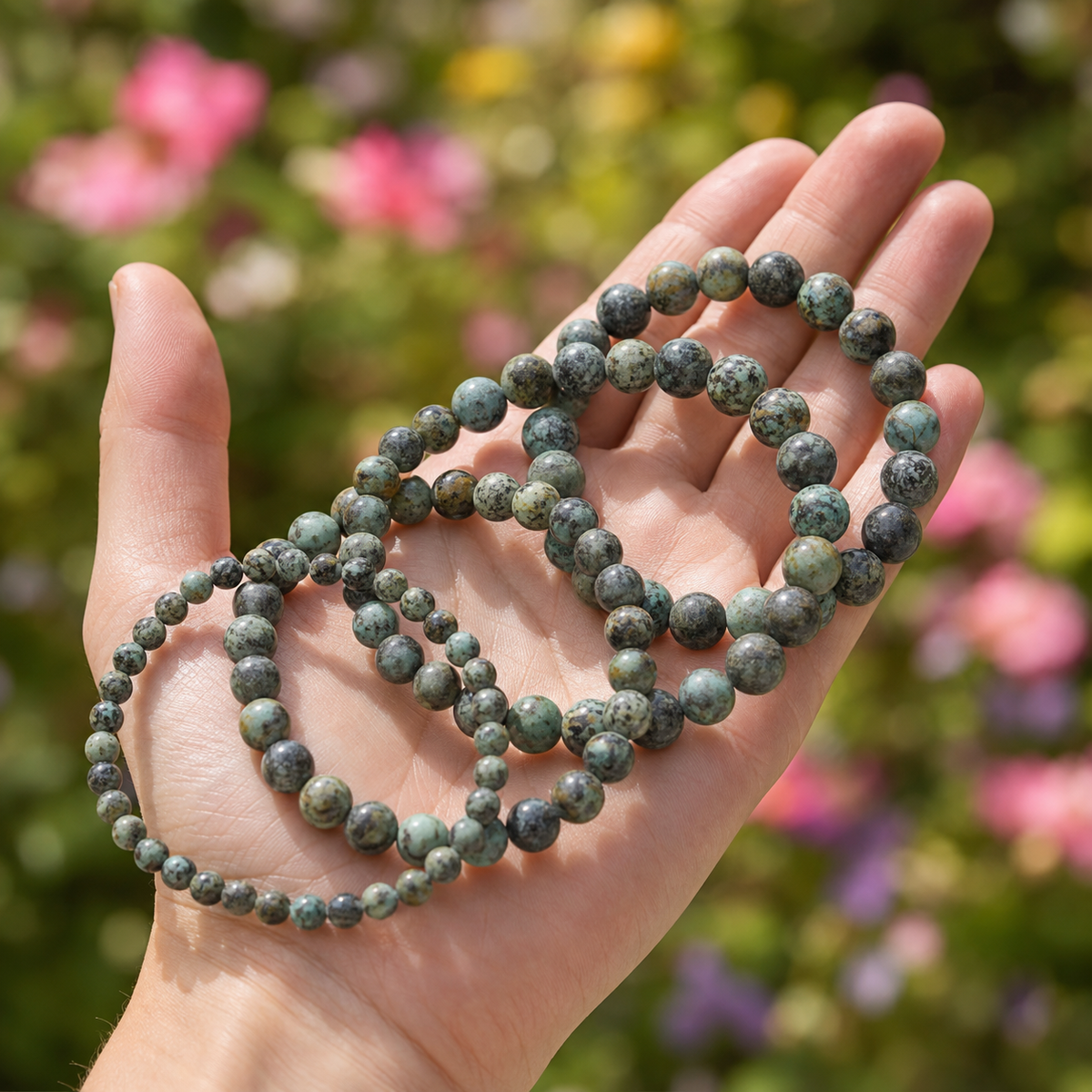 African Turquoise Bracelet (Transformation and Love).