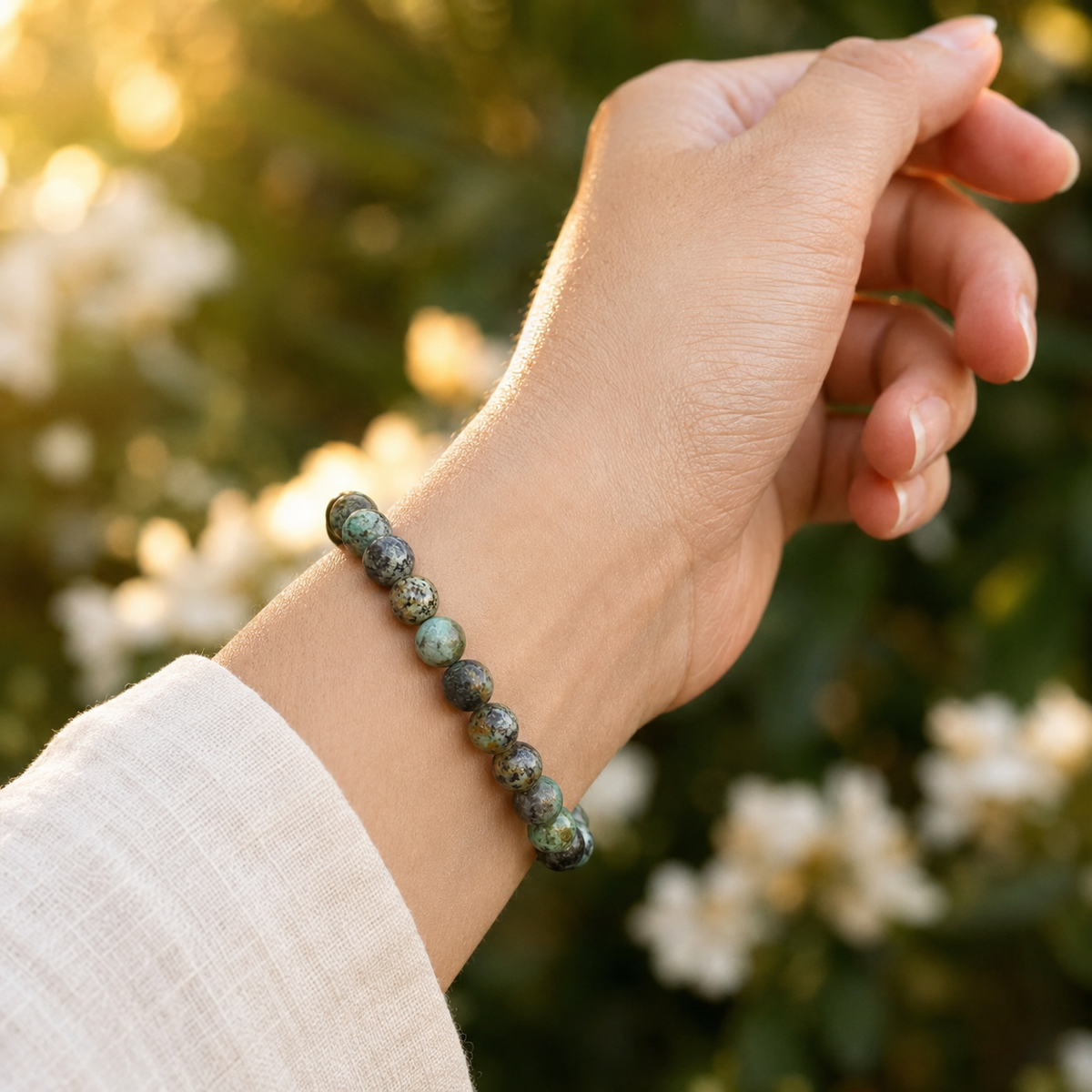 African Turquoise Bracelet (Transformation and Love).