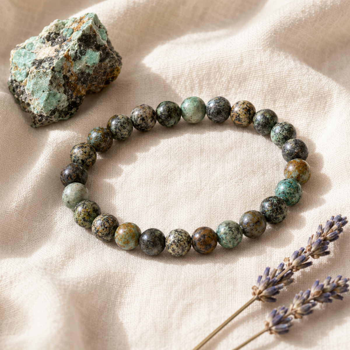 African Turquoise Bracelet (Transformation and Love).