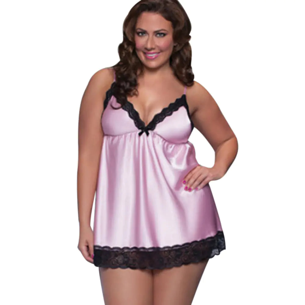 Plus Size Women's Evening Dress & Lace Lingerie Set