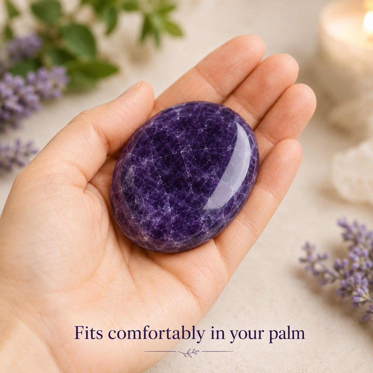 Amethyst Worry Pocket Stones