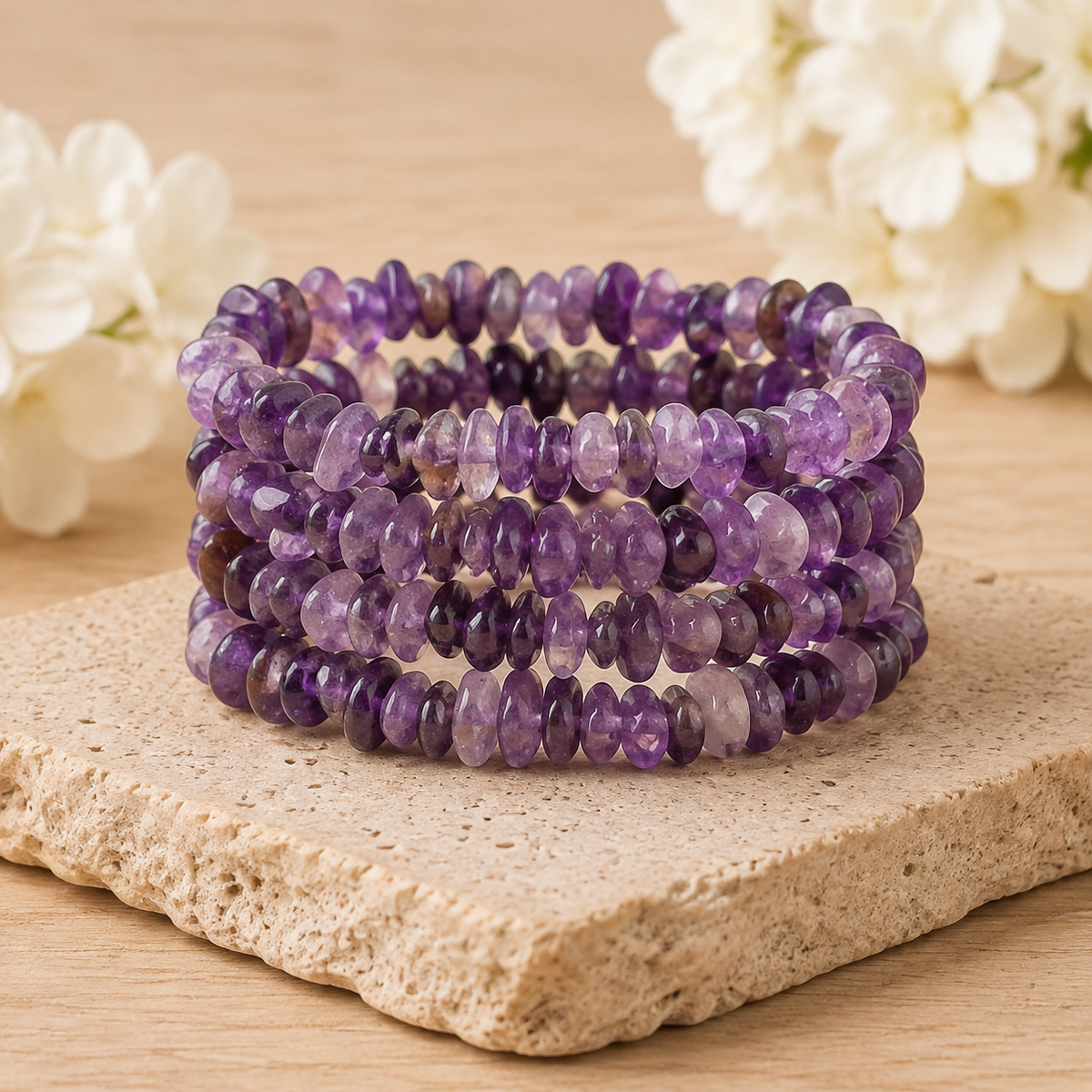 Amethyst Chip Bracelet (Focus and Manifestation)