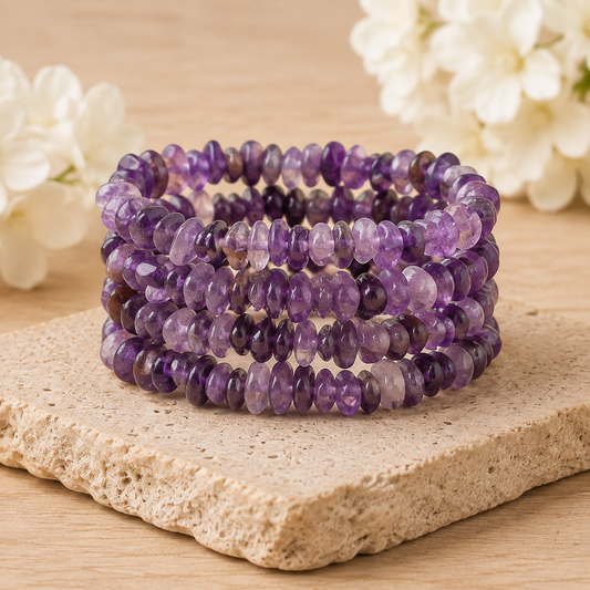 Amethyst Chip Bracelet (Focus and Manifestation)