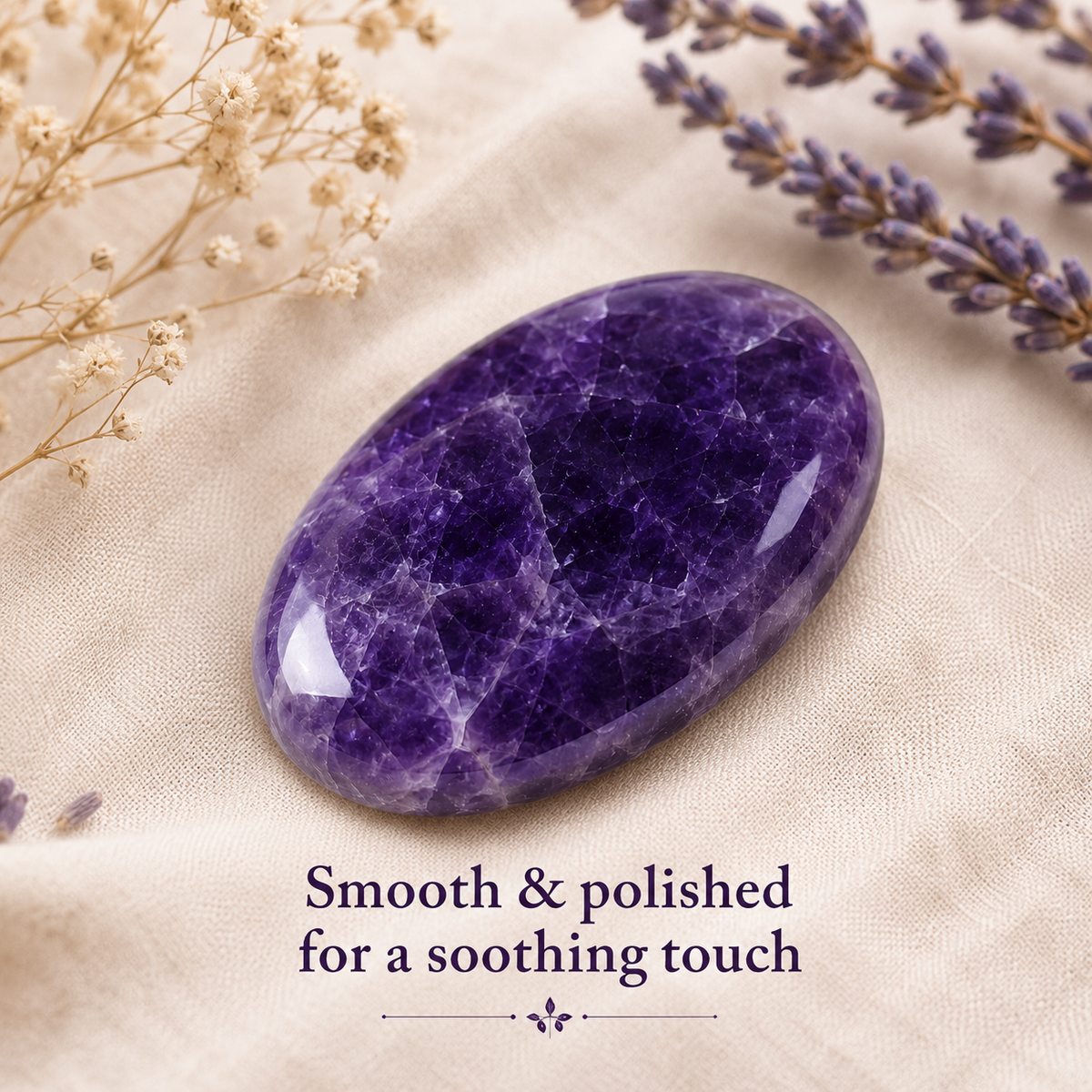 Amethyst Worry Pocket Stones