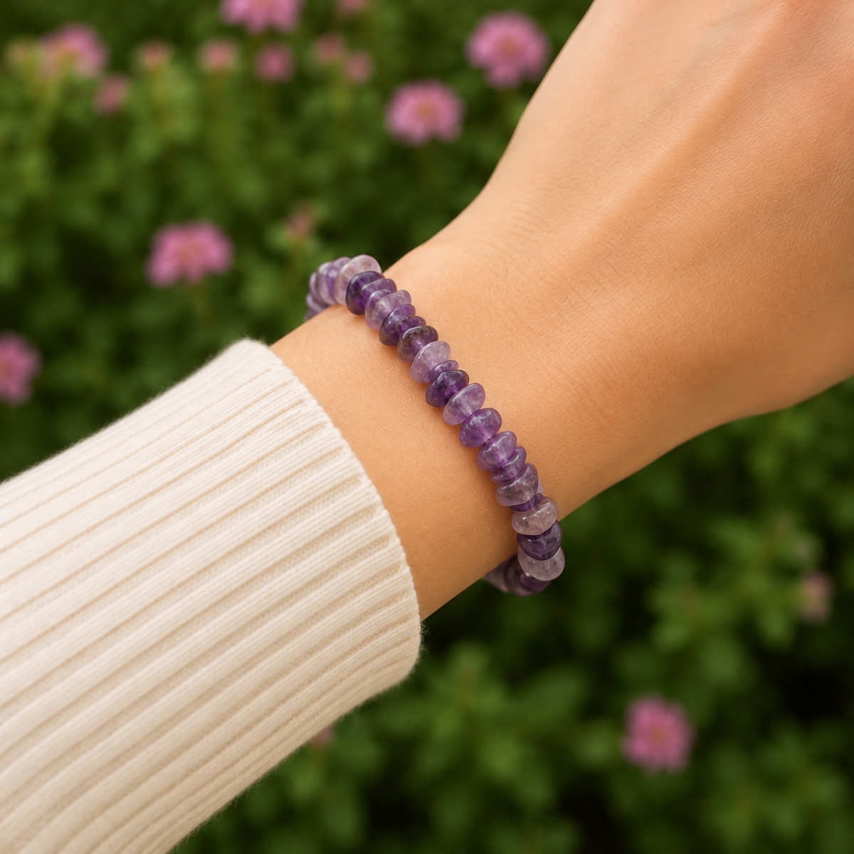 Amethyst Chip Bracelet (Focus and Manifestation)