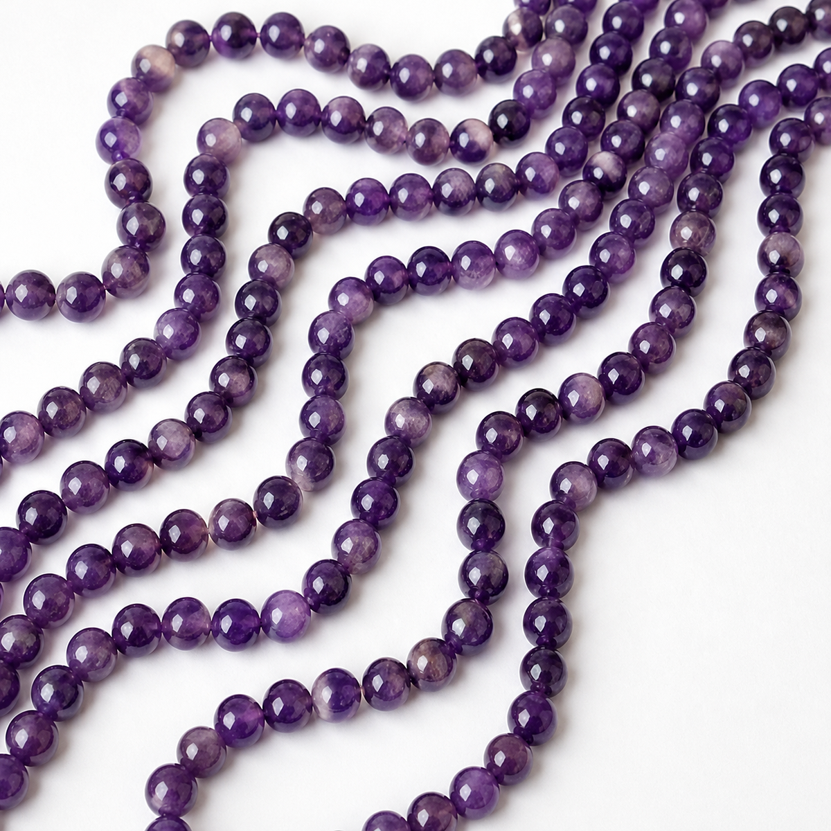 Amethyst Beads, Natural Round Crystal Beads 4mm to 14mm