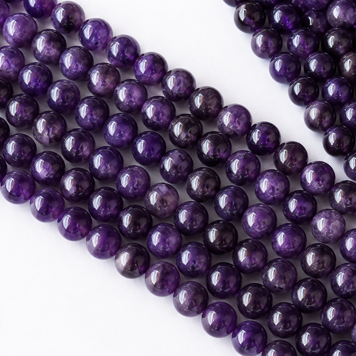 Amethyst Beads, Natural Round Crystal Beads 4mm to 14mm