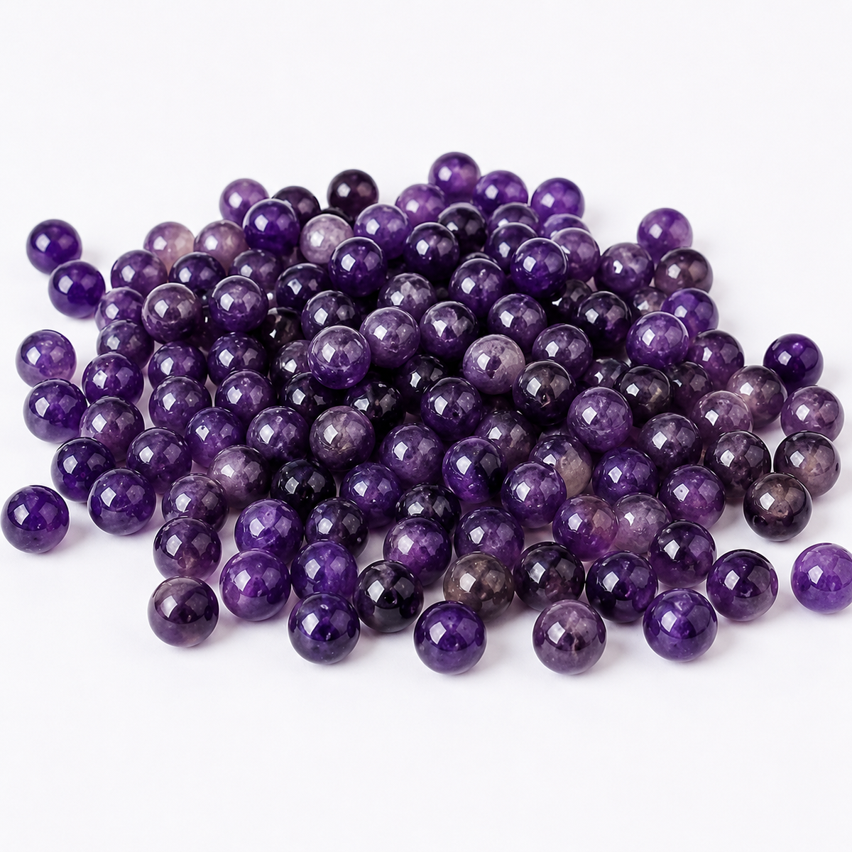Amethyst Beads, Natural Round Crystal Beads 4mm to 14mm