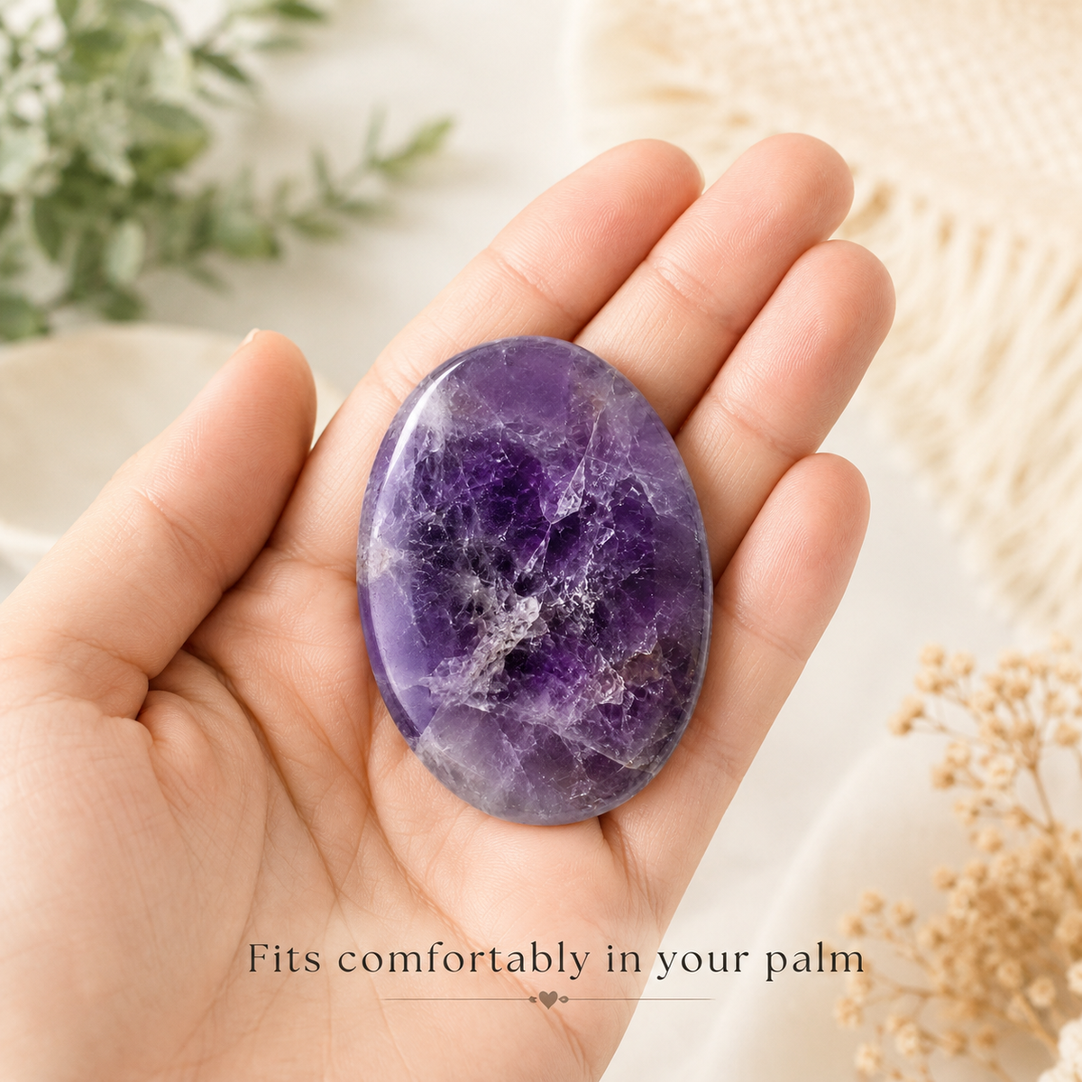 Amethyst Worry Pocket Stones
