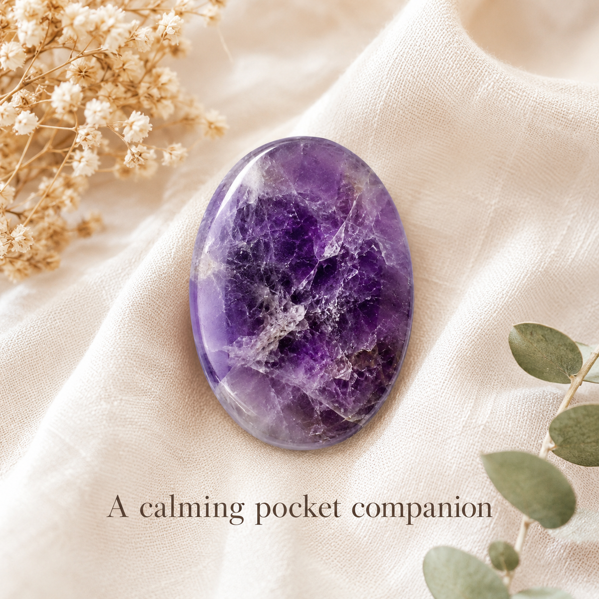 Amethyst Worry Pocket Stones