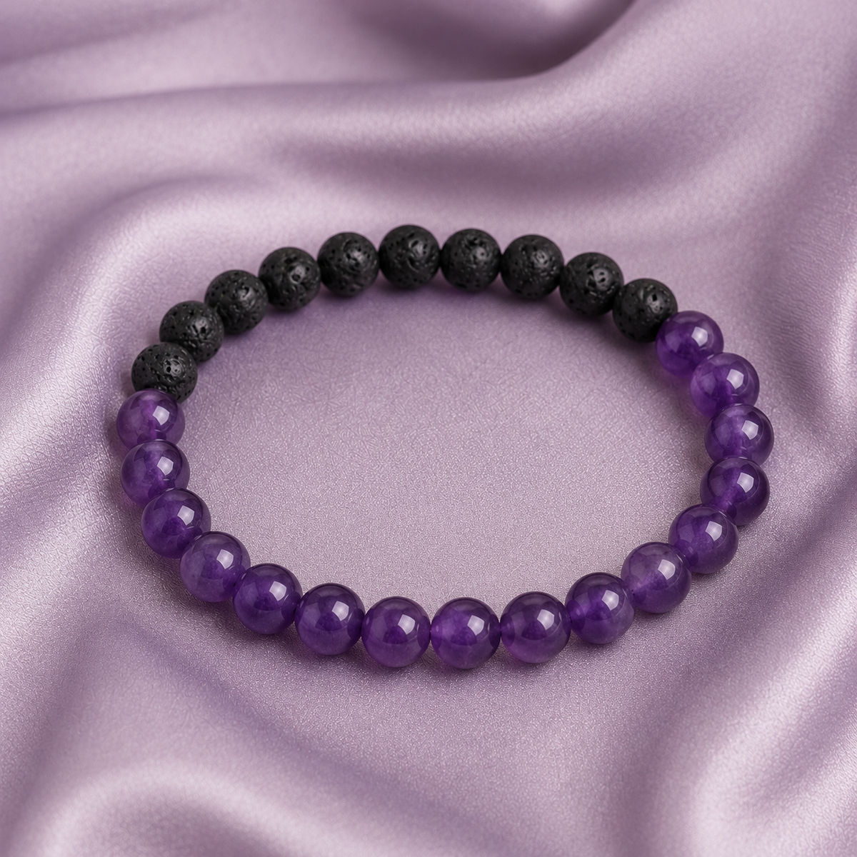 Amethyst Diffuser Bracelet, Lava Diffuser Jewelry, Aromatherapy, Essential Oil Bracelet, Spiritual Gift, Yoga Gift for Her