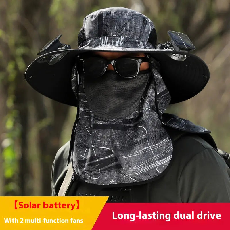 Solar Fan Outdoor Sun Hat - 888