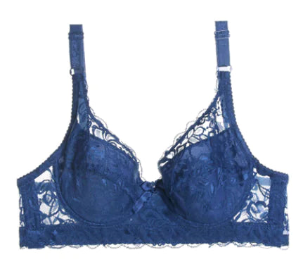 Ultra-thin Lace Bra for Plus Size with Adjustable Fit - Lingerie