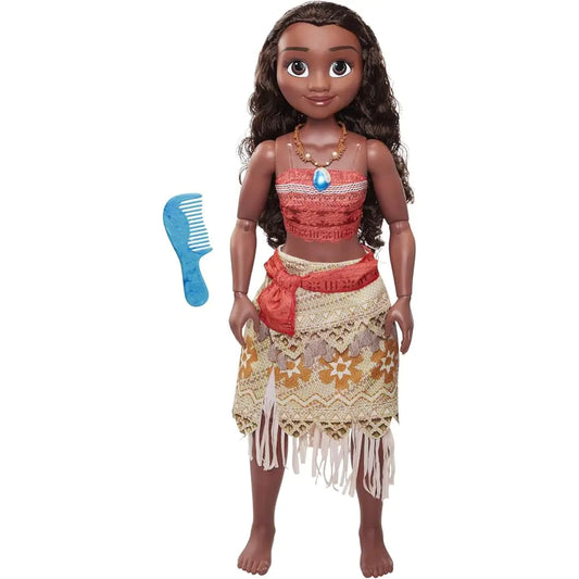 DISNEY PRINCESS Moana Doll 32" Tall Playdate Perfectly Poseable Includes Hair Comb (Model: 48960-1) - US seller