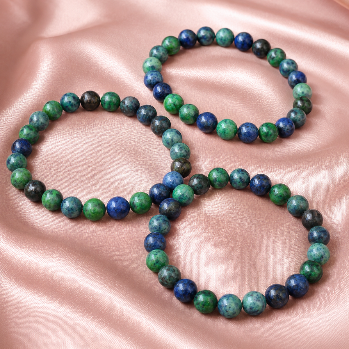 Azurite Malachite Bracelet(Insight and Self-Discipline).