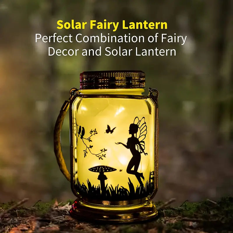 Set of 2 Solar Fairy Lanterns for Garden Decor