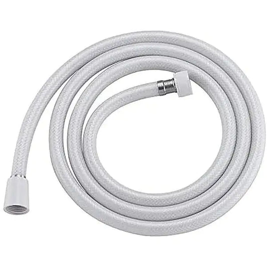 PVC Shower Hose 71 Inches Extra Long Smooth Handheld Shower Hose Flexible Anti-Kink Handheld Shower Head Hose With Brass Spin Inner Core White - US seller
