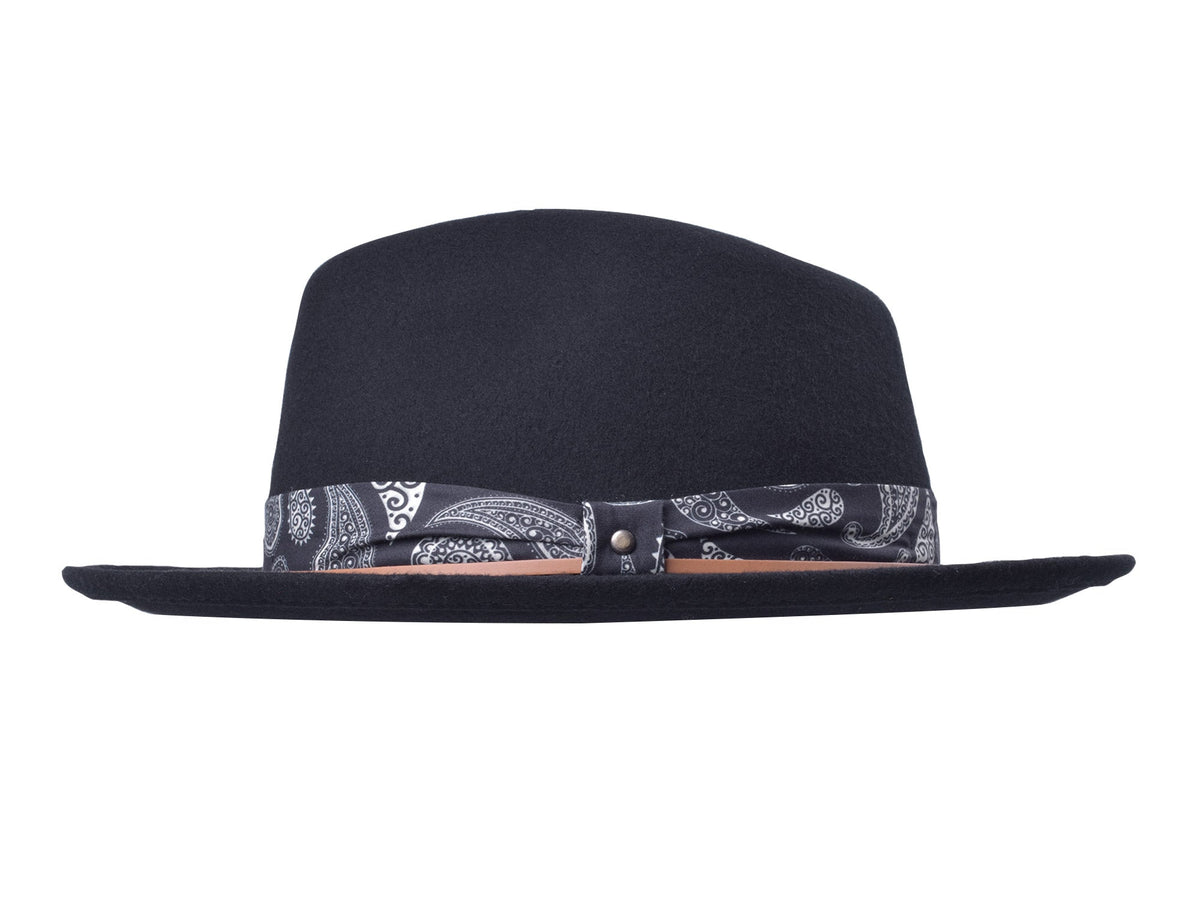 Casual Wool Felt Fedora Hat Lash