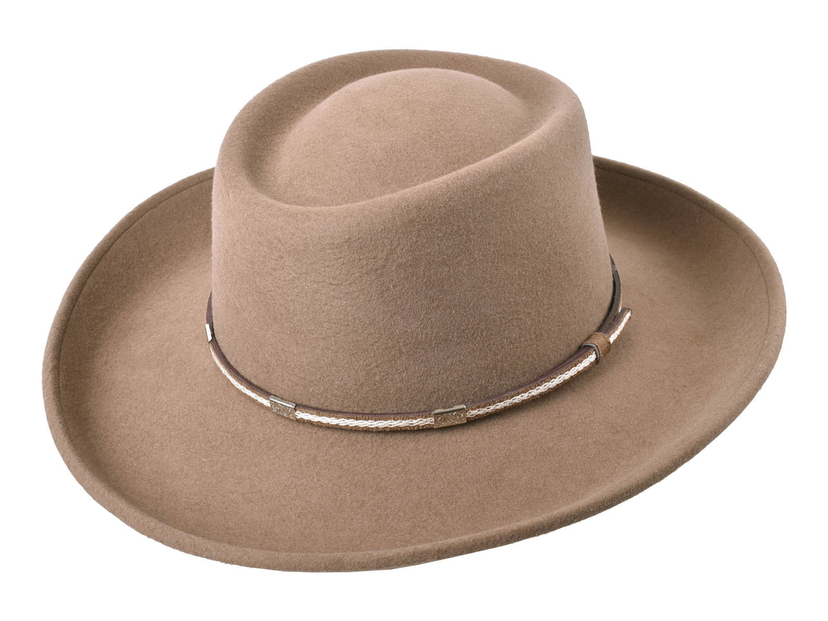 Outdoor Merino wool felt hat Rust