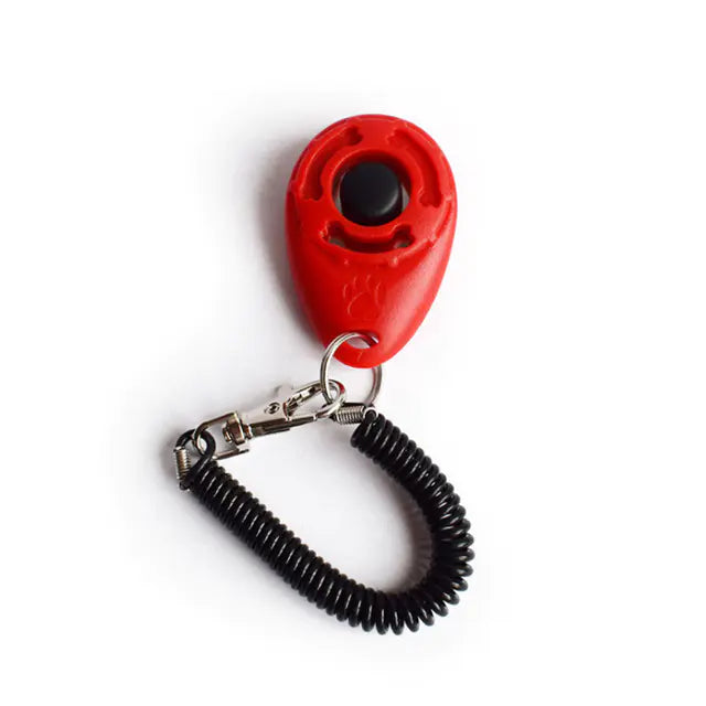 Einstellbarer Hundetrainings-Clicker mit Schlüsselanhänger-Gurt 