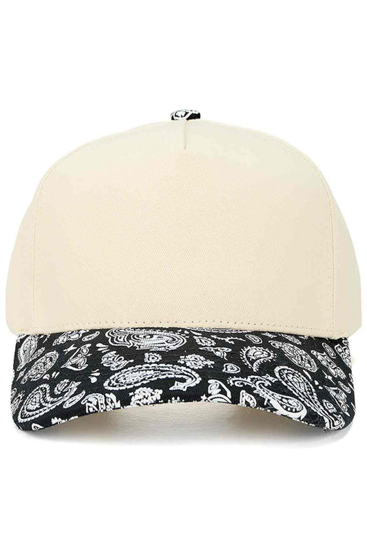 C.C Paisley Pattern Two Tone Trucker Cap