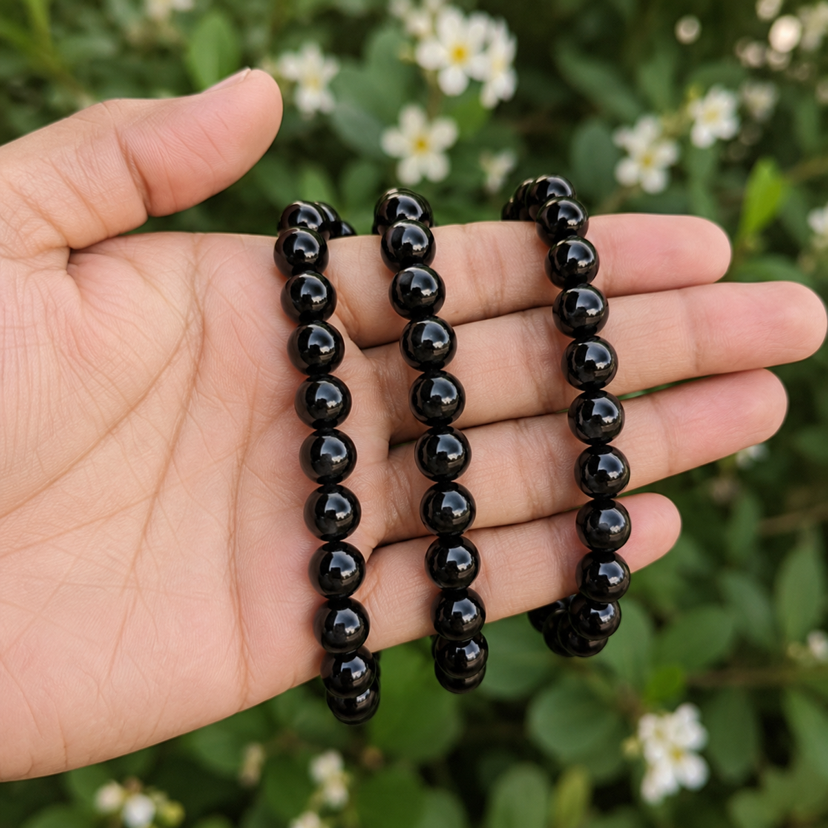 Black Onyx Bracelet | Vintage black onyx bracelet (Confidence and Knowledge)