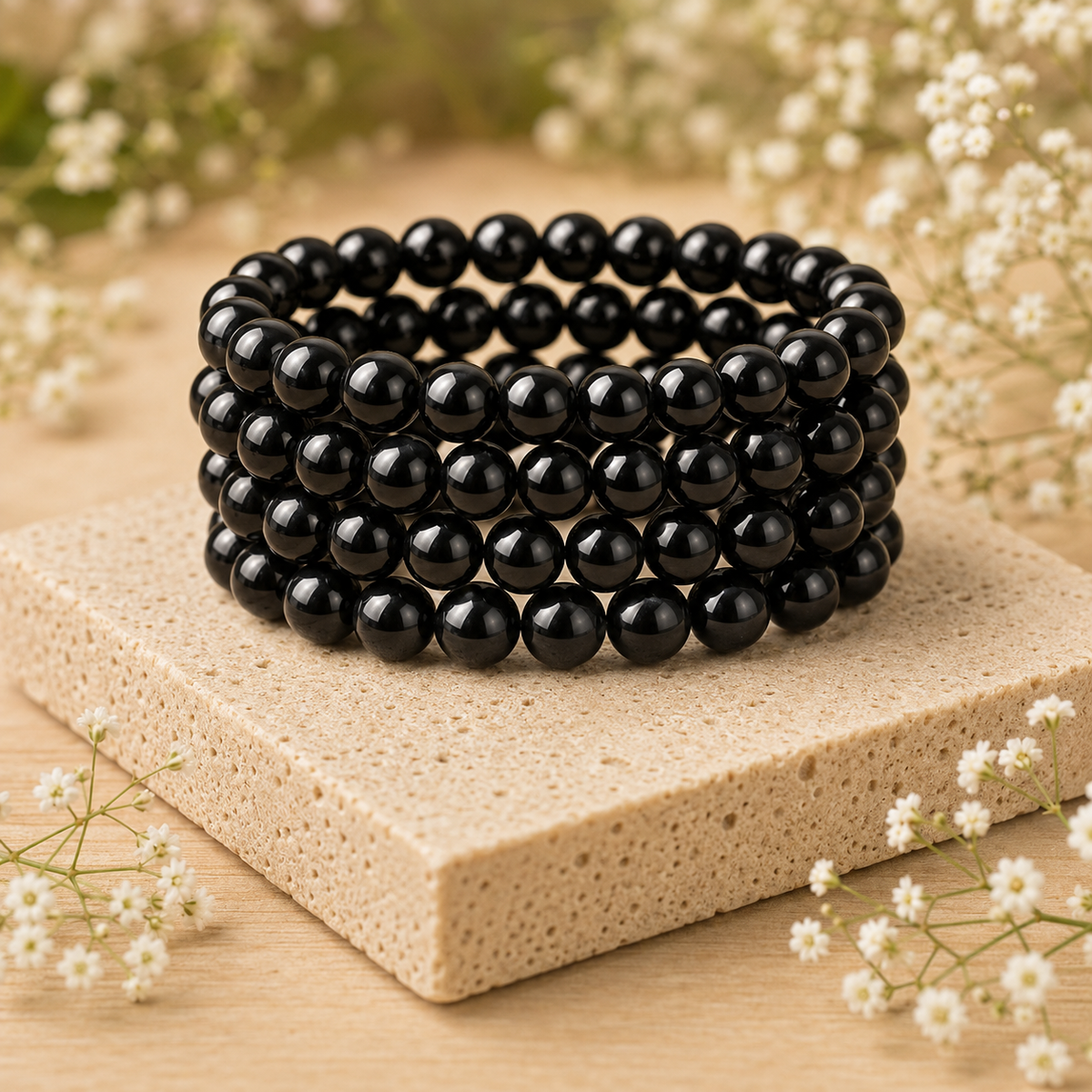 Black Tourmaline Bracelet(Resolution and Strength)